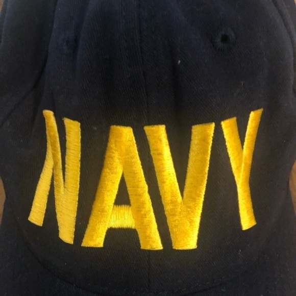 Rothco NAVY Embroidered Adjustable Baseball Cap Hat One Size OS Cotton Navy Blue - Picture 2 of 6